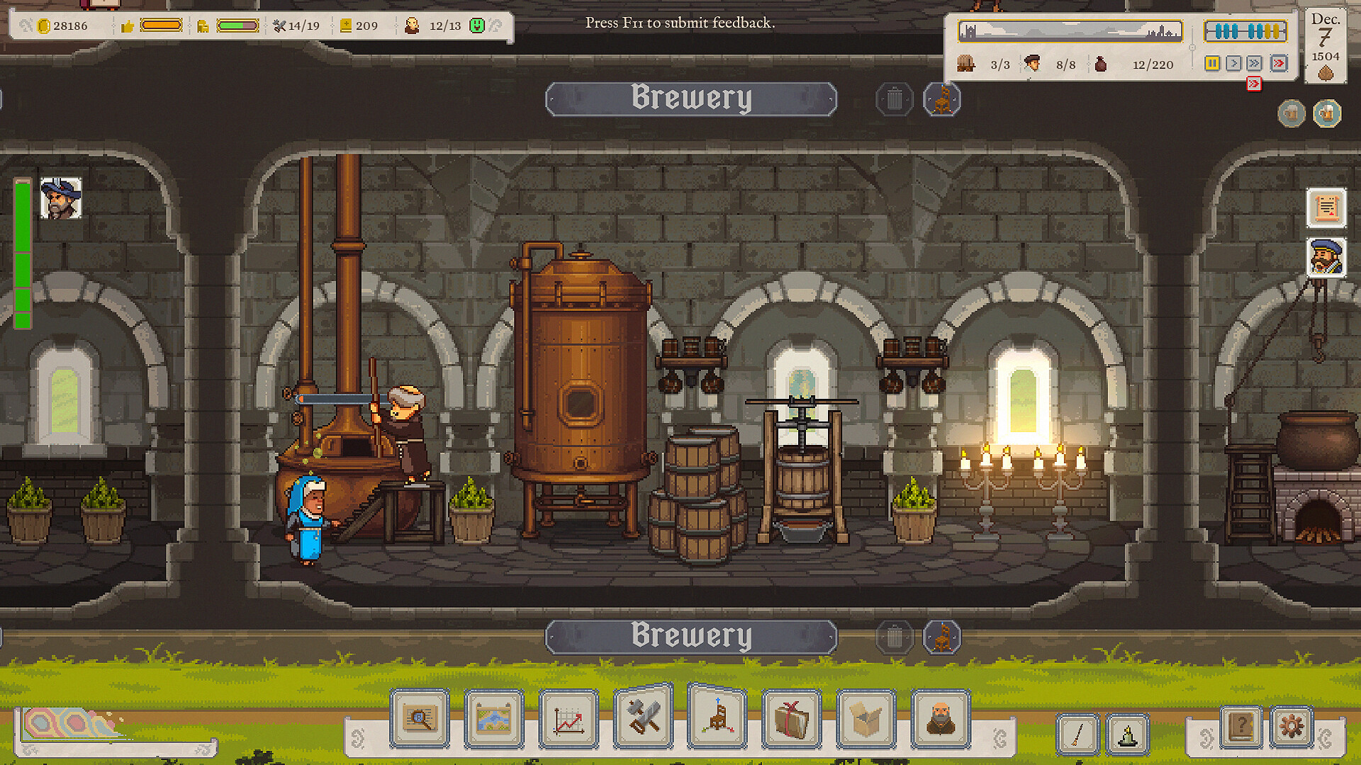 Скриншот: Ale Abbey - Monastery Brewery Tycoon
