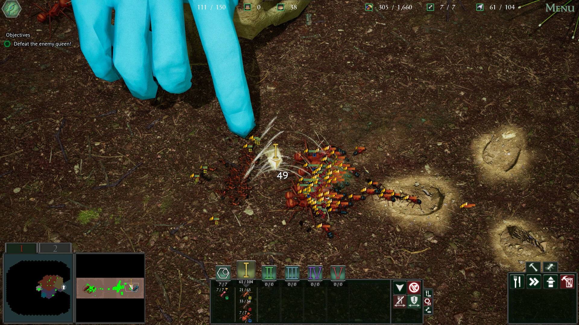 Скриншот: Empires of the Undergrowth