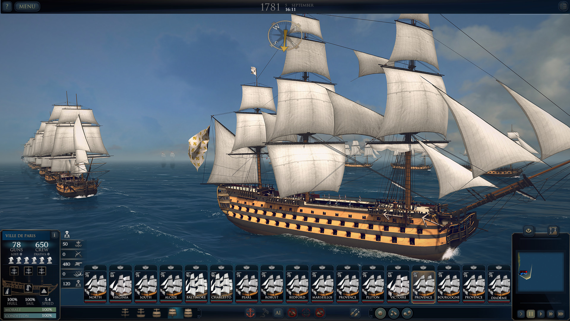 Скриншот 9: Ultimate Admiral: Age of Sail