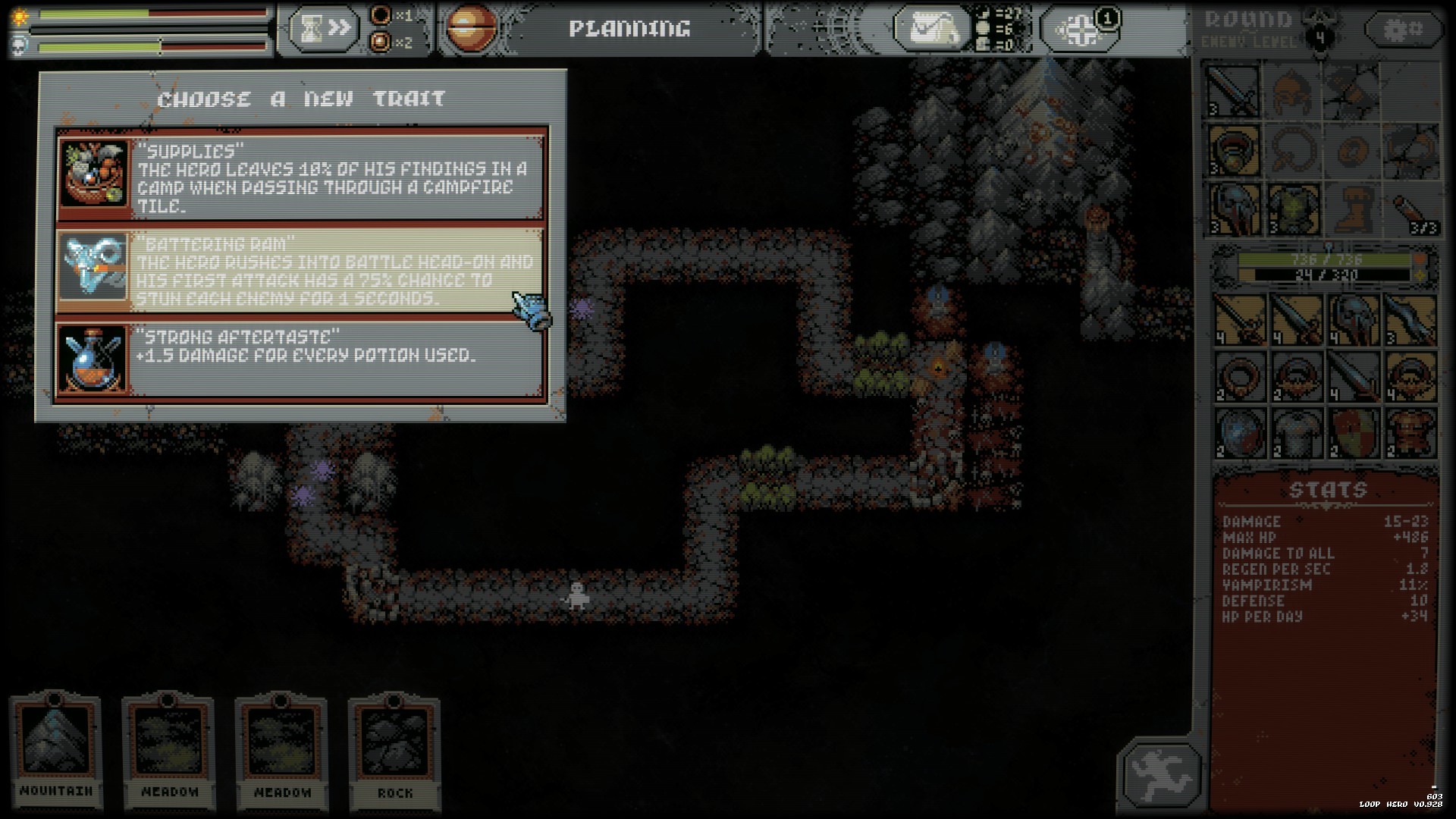 Скриншот: Loop Hero