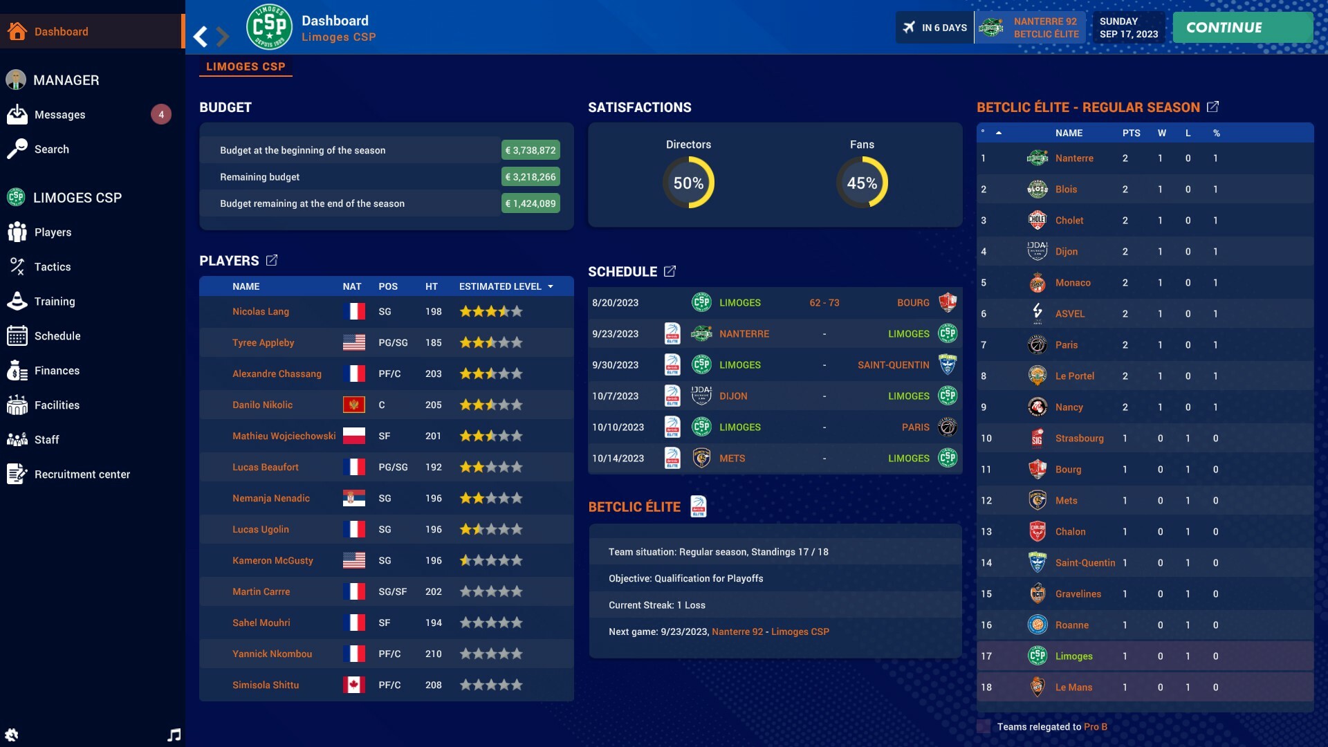 Скриншот: Pro Basketball Manager 2024