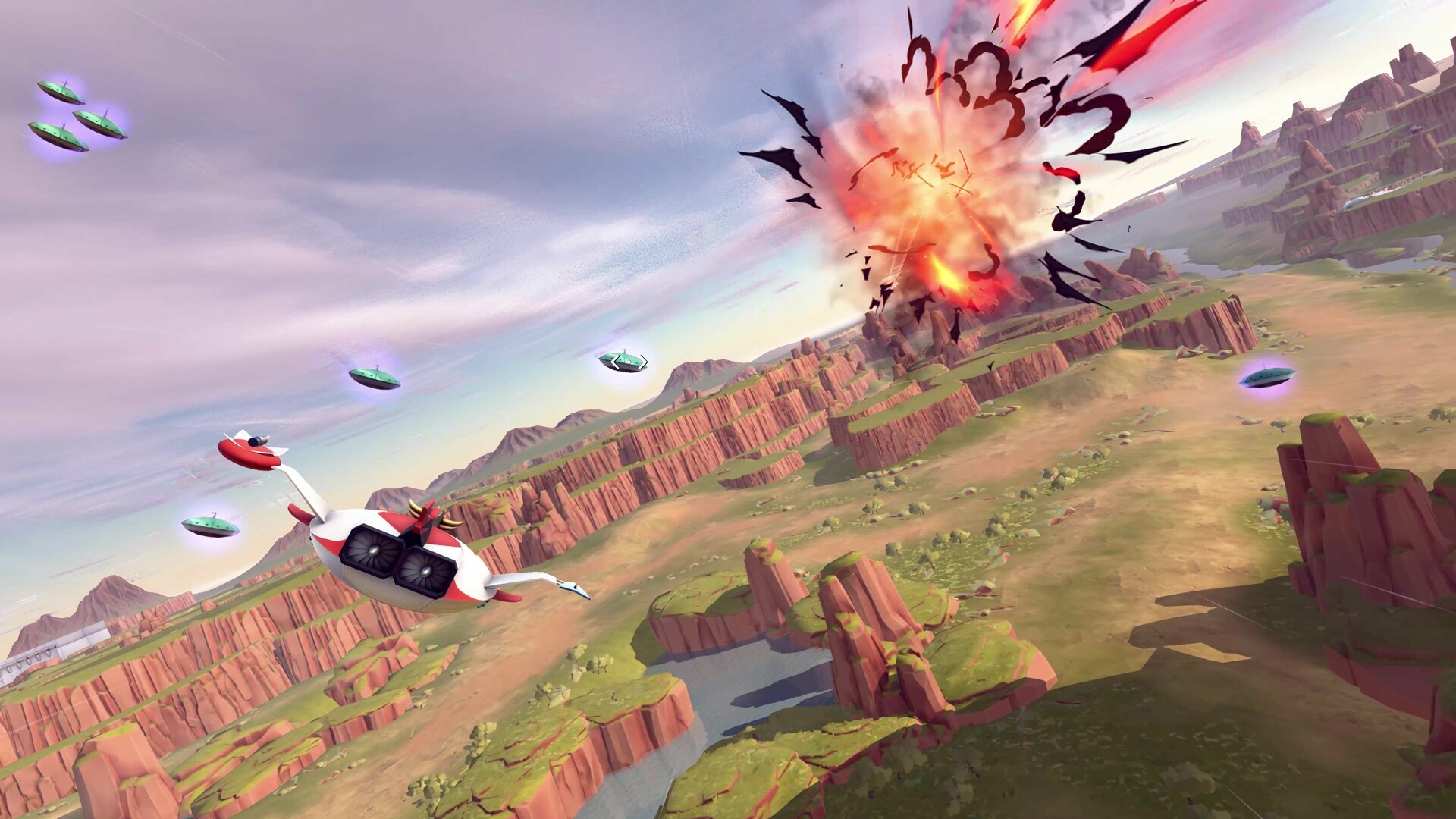 Скриншот: UFO ROBOT GRENDIZER – The Feast of the Wolves