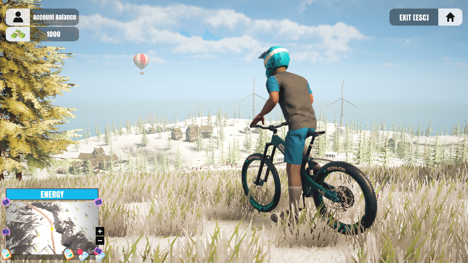 Скриншот: Mountain Bicycle Rider Simulator