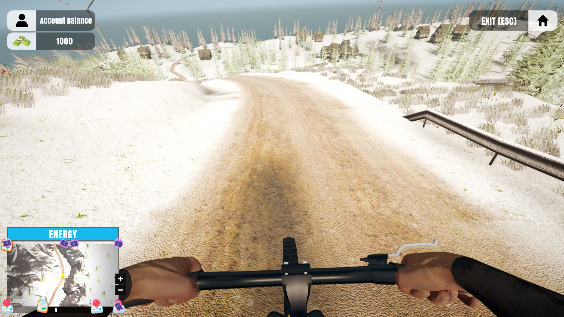 Скриншот: Mountain Bicycle Rider Simulator