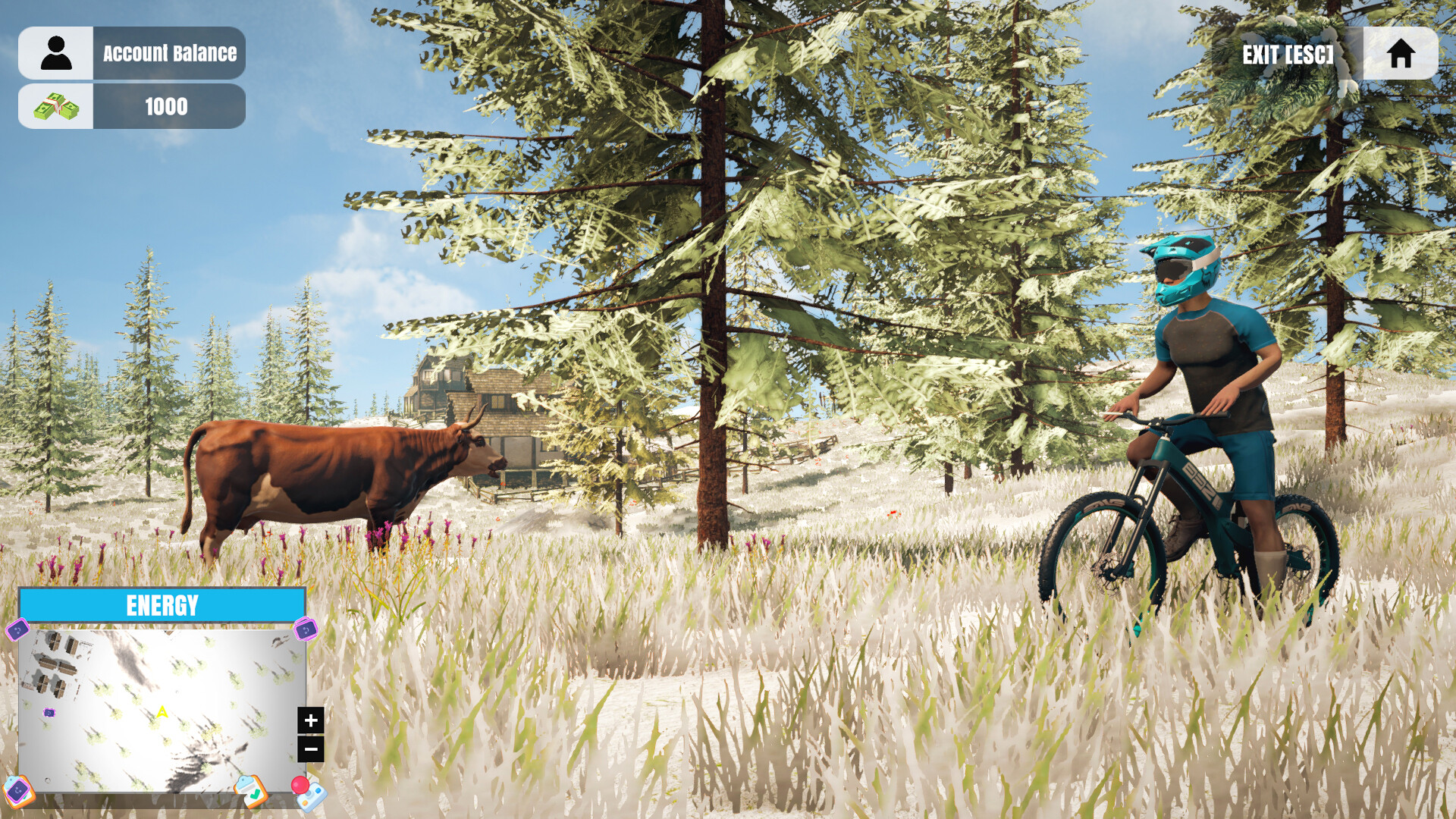 Скриншот: Mountain Bicycle Rider Simulator
