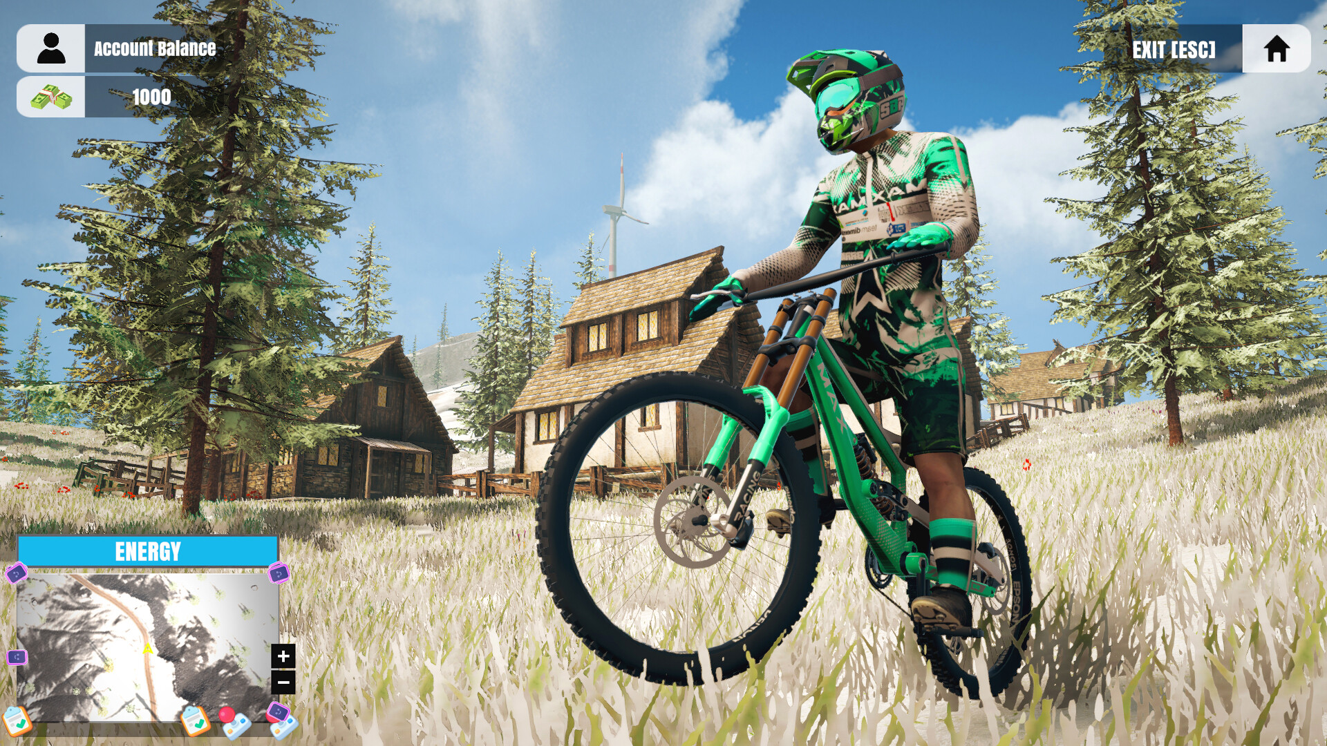 Скриншот: Mountain Bicycle Rider Simulator
