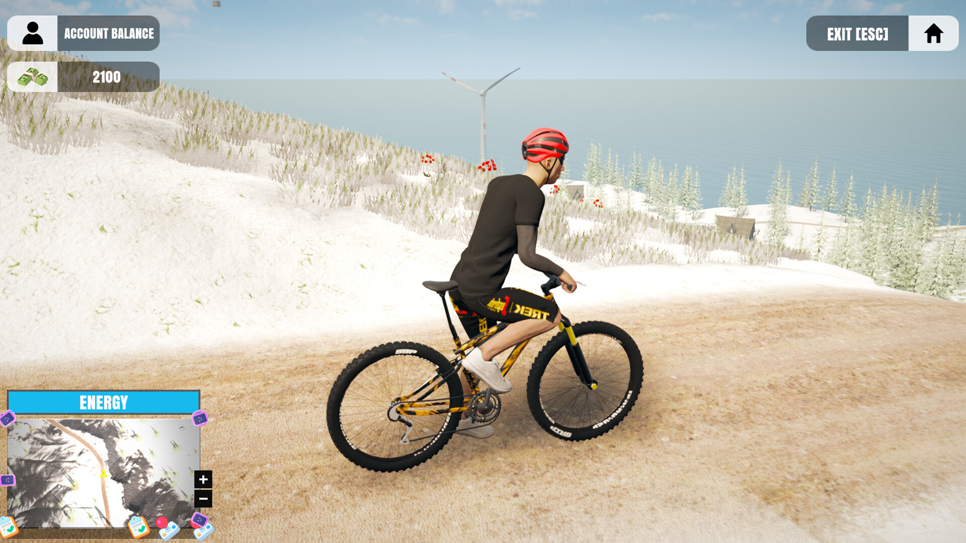 Скриншот: Mountain Bicycle Rider Simulator