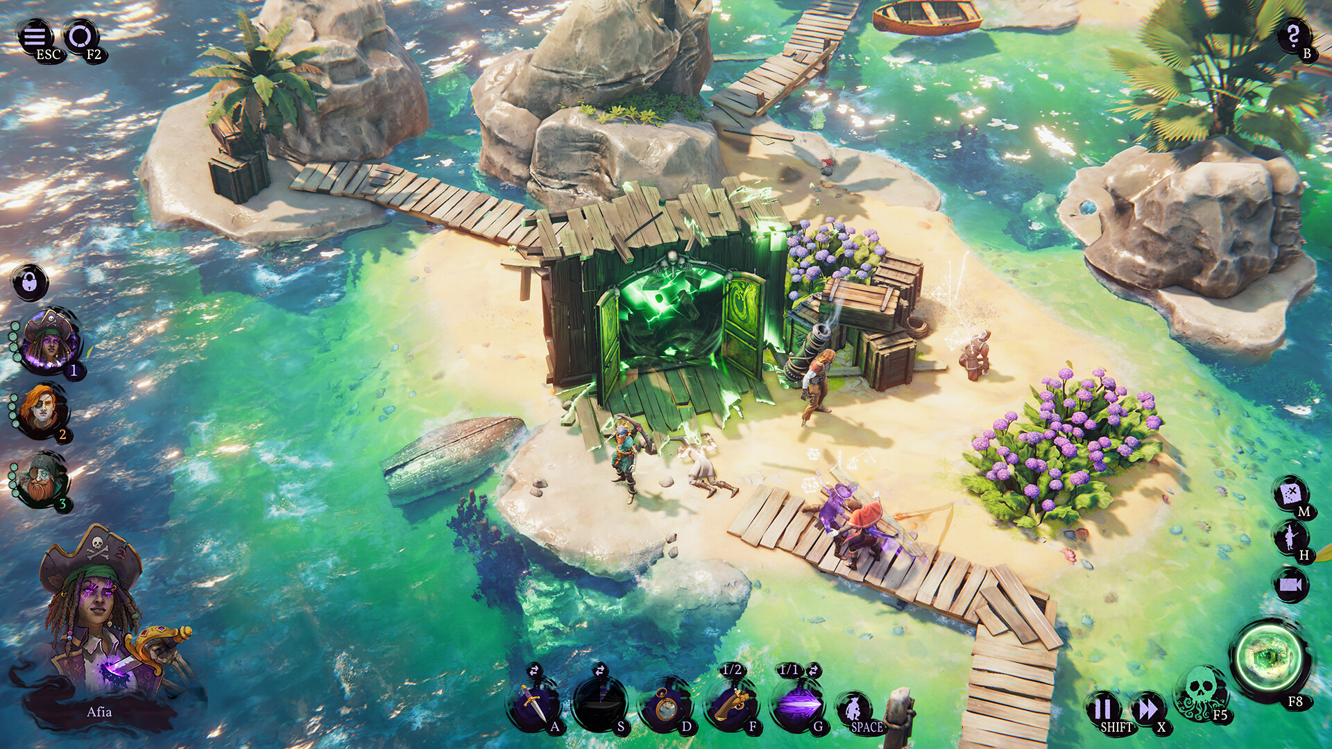 Скриншот: Shadow Gambit: The Cursed Crew