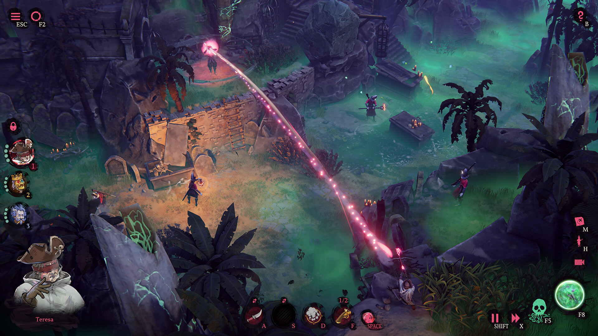 Скриншот: Shadow Gambit: The Cursed Crew