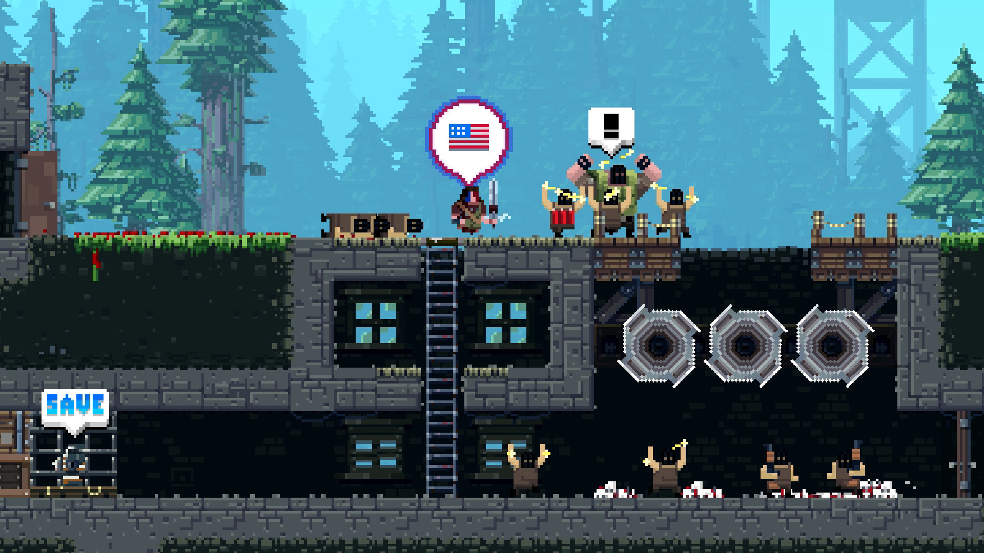 Скриншот: Broforce