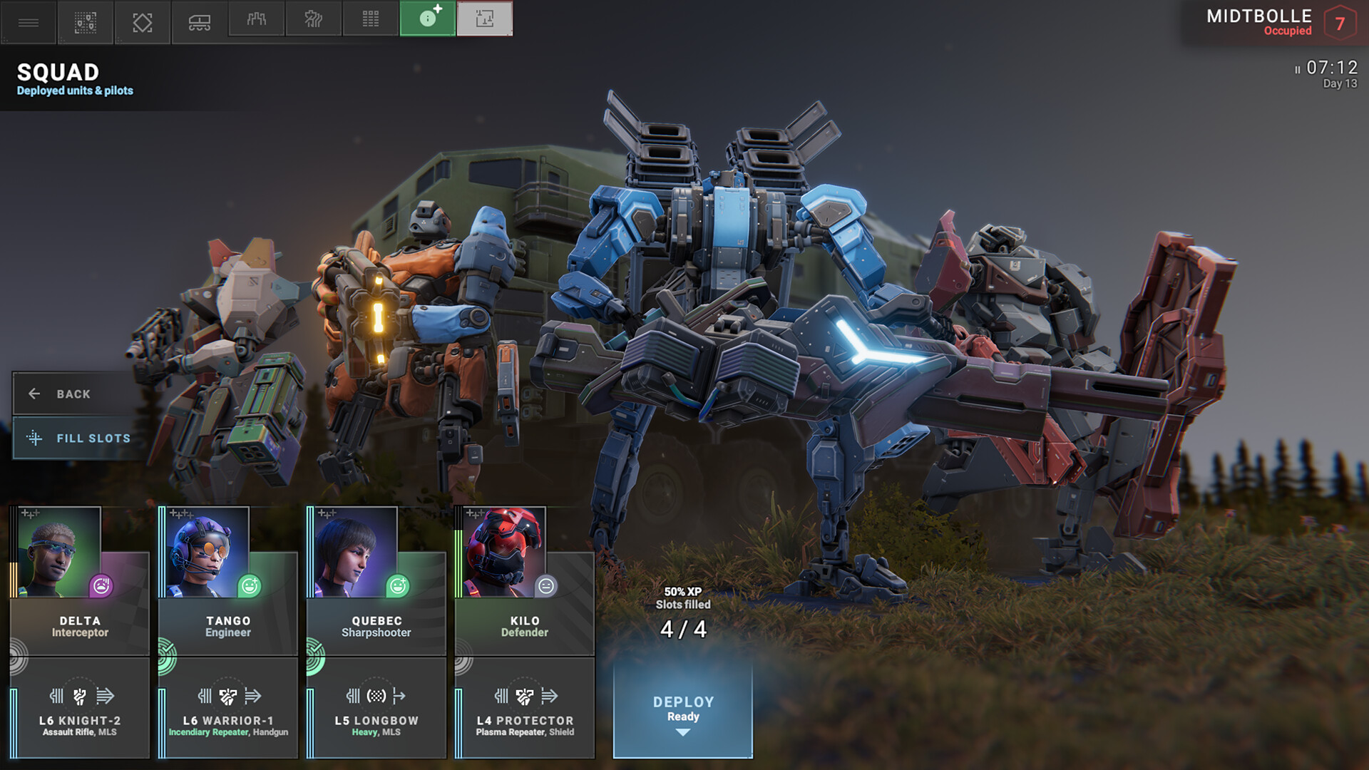 Скриншот: Phantom Brigade