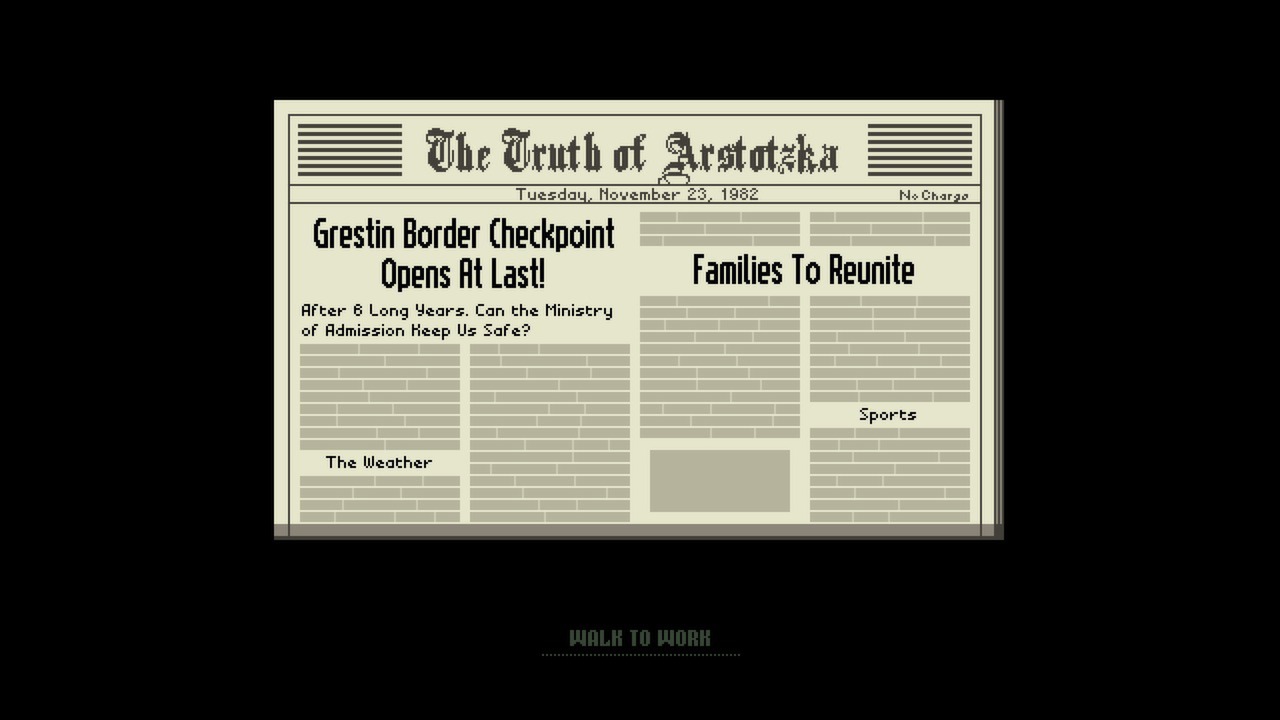 Скриншот: Papers, Please