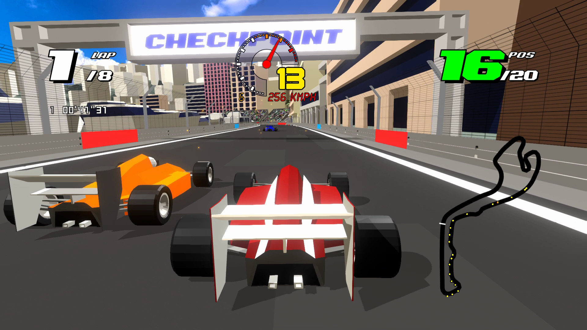 Скриншот: Formula Retro Racing
