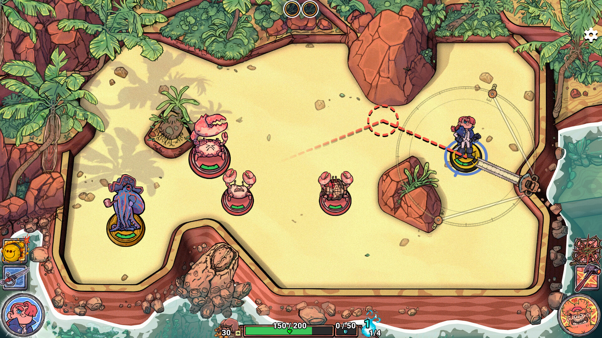 Скриншот: Flick Shot Rogues