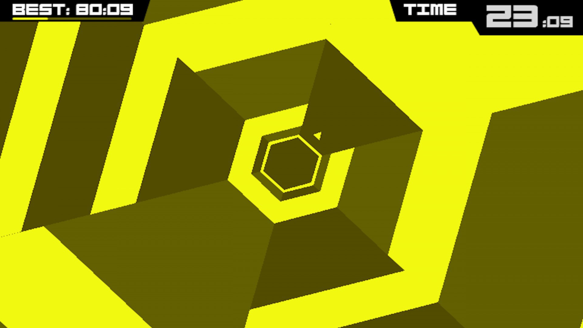 Скриншот: Super Hexagon
