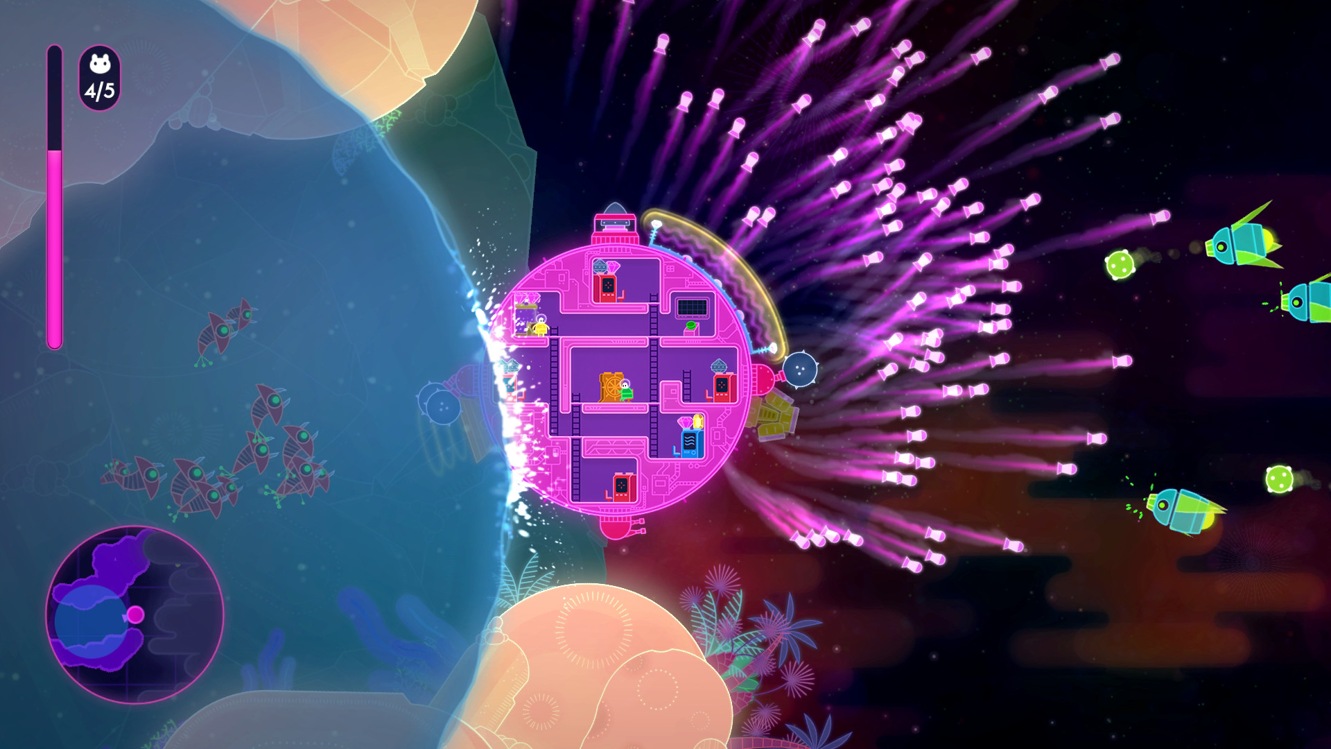 Скриншот: Lovers in a Dangerous Spacetime