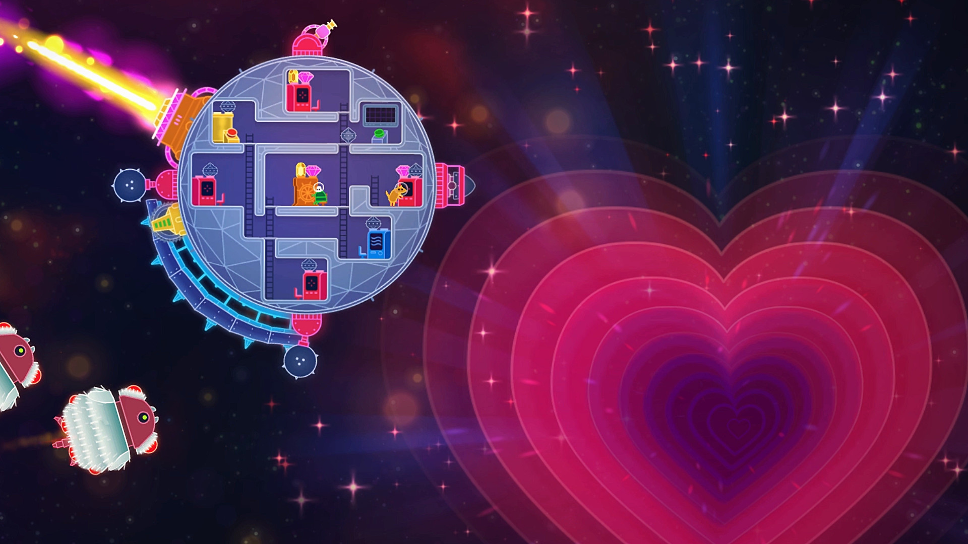 Скриншот: Lovers in a Dangerous Spacetime