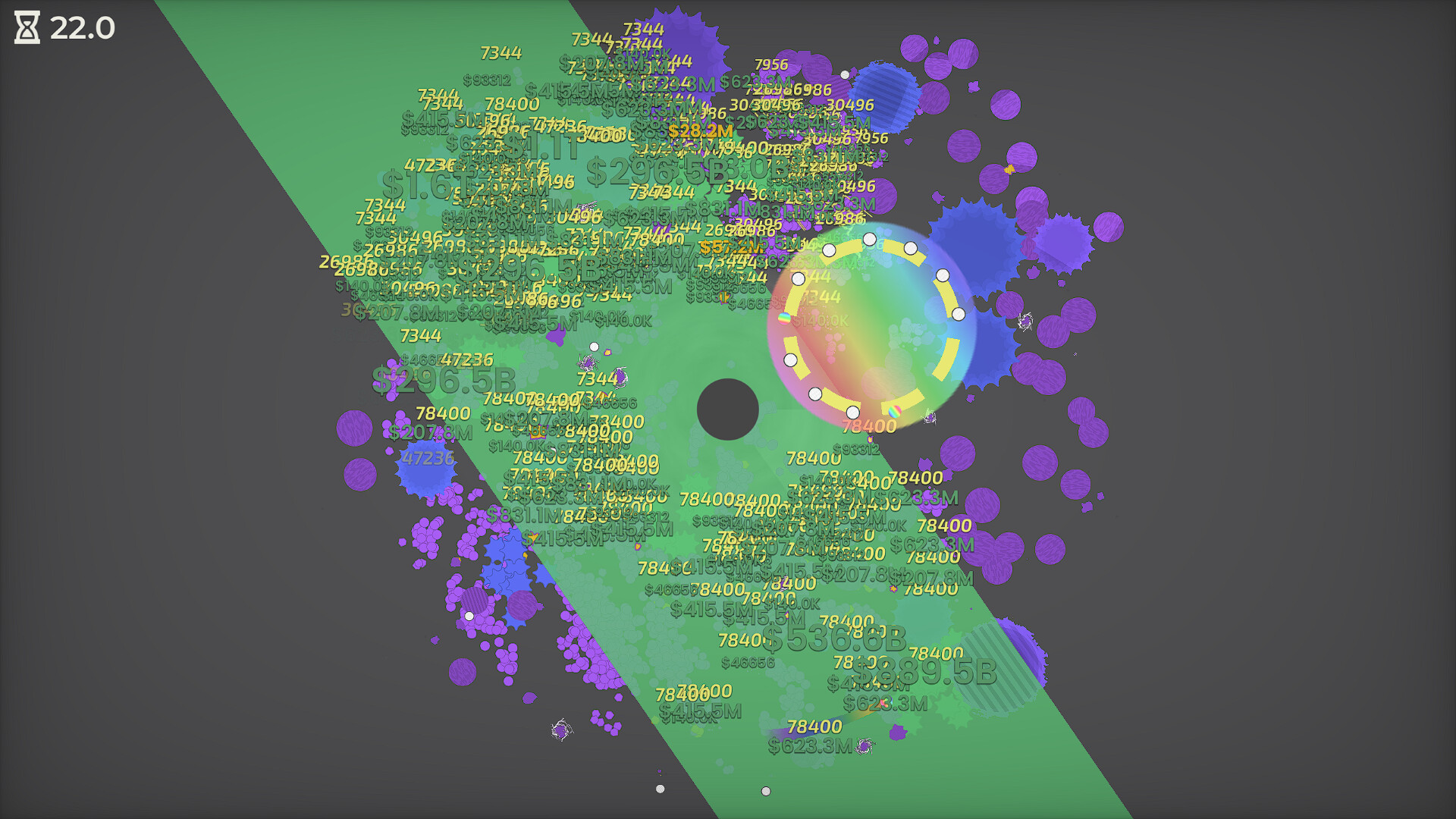 Скриншот: A Game About Feeding A Black Hole